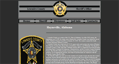 Desktop Screenshot of lowndescountysheriff.com