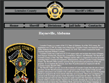 Tablet Screenshot of lowndescountysheriff.com